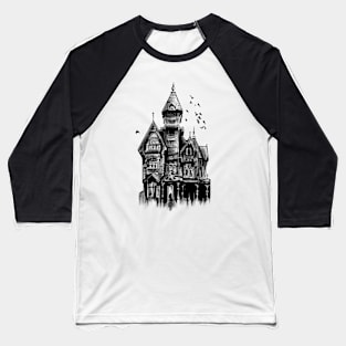 Haunted House Baseball T-Shirt